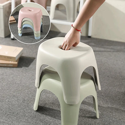 Bathroom Stools Shoe Stools Household Plastic Stool Thickened Stackable Small Benches Fishing Stool Children's Low Stool