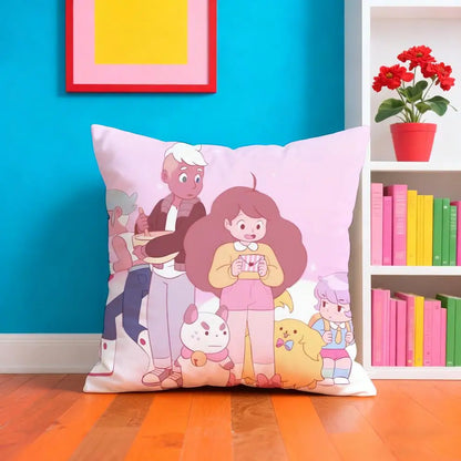 Bee And P-PuppyCat Anime Pillow Case Cushion Cover Soft & Easy-Wash Pillow Case – Versatile For Couch, Bed, Travel And Office