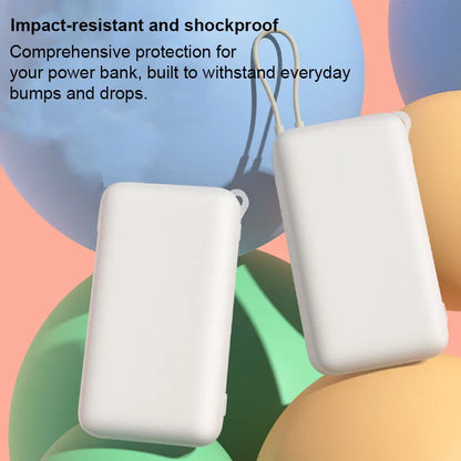 Shockproof Silicone Case for Xiaomi Built-in Cable Power Bank 20000 33W PB2033MI Dustproof Protective Power Bank Case