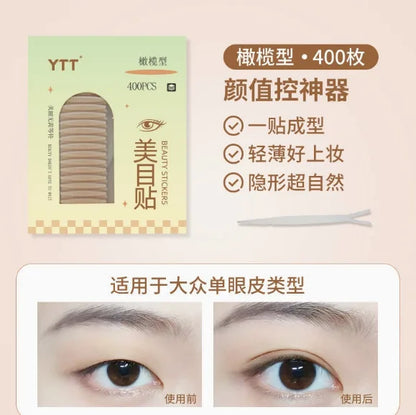 Breathable Mesh Eyelid Stickers Natural Invisible Eye Lift Tape Long Lasting Waterproof Eye Makeup Accessory