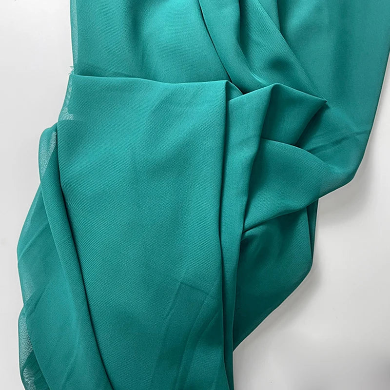 Dusty Blue Soft Chiffon Fabric for Wedding Party Decor Home Decor Georgette Backdrops Curtain Dress Skirt Shirt Cloth DIY