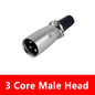 5/20Pcs Japan Style 3/4/5 Pin XLR Male XLR Female Converter  XLR Microphone Audio Cable Metal Cannon Plug Connector Amplifier