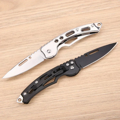 NEW Stainless Steel Folding Knife With Keychain Outdoor Carrying Knife Sharp Pocket Knife Fruit Knife Folding Knife Outdoor Tool