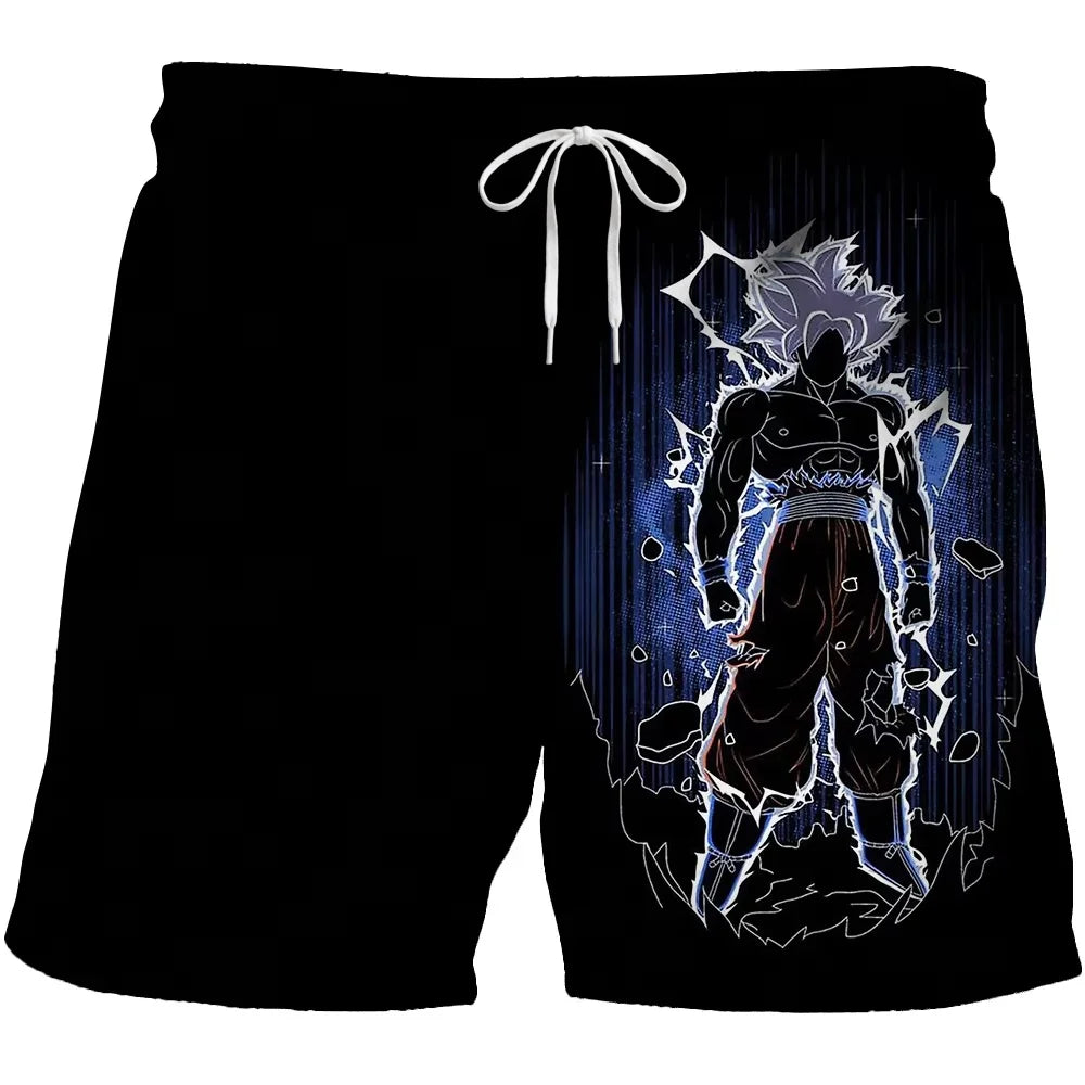 2026 Trendy Dragon Ball Print Children's Shorts Kids Shorts for Boys' Beach Shorts Summer Quick-drying Cartoon Swim Trunks