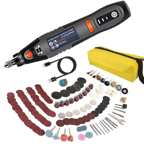 35W Rechargeable Electric Drill 3 Speed Engraving Pen USB Cordless Rotary Tool For Jewelry Metal Dremel Tools 8500r-21000r/min