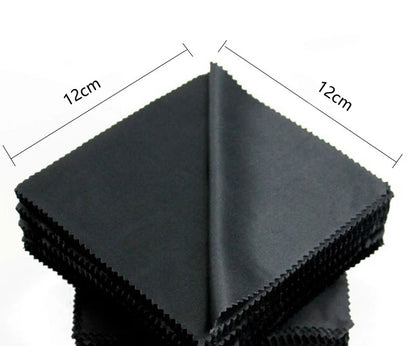 1/20/100/300 pcs/lot Black Microfiber Sunglasses Eyeglasses Cleaning Cloth 13*13cm Glasses Eyewear Clean Lens Cloth 2030