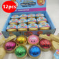 1-12Pcs Glitter Dumpling Glitter Dumpling Squishy with Box Dumplings Sensory Squeeze Toy for Stress Relief Birthday Gift