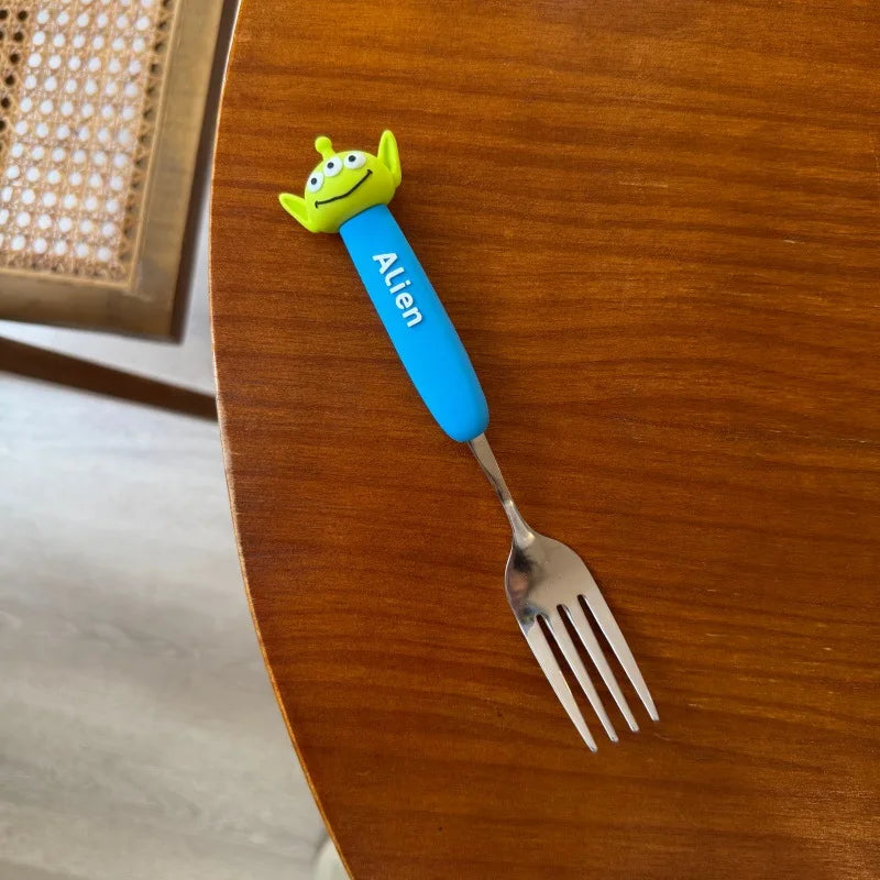 Toy Story 5 Spoon Fork Cutlery Set Woody Buzz Lightyear Jessie Forky Alien Cartoon Character Birthday Christmas Gift For Fans