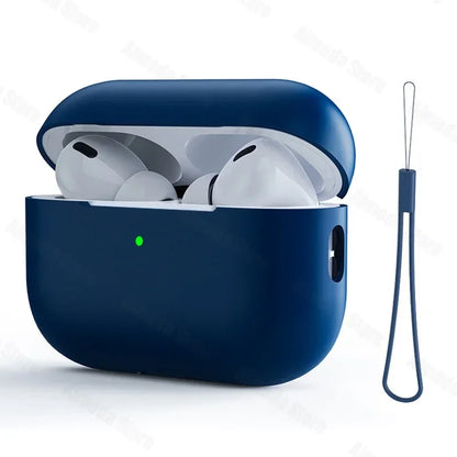 Dla AirPods Pro 2 Etui Płynny Silikon Pokrowiec Na AirPods 3 Pro 2 Etui Miękkie Słuchawki Ochronne Funda dla AirPod Pro 2 Pro2 Pokrowiec