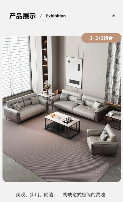 Office Sofa Business Reception Room Meeting Three Single Small Simple Modern Office Sofa Coffee Table Combination