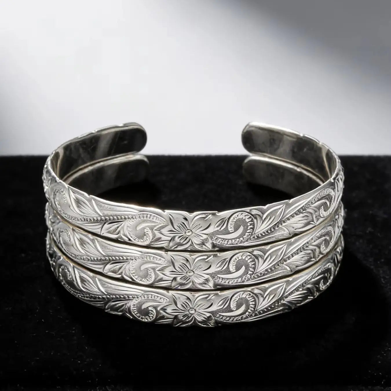 1pc Hawaiian Hamilton Heirloom Tribal Bangle Cuff Bracelet 14k Gold Plated Copper Jewelry