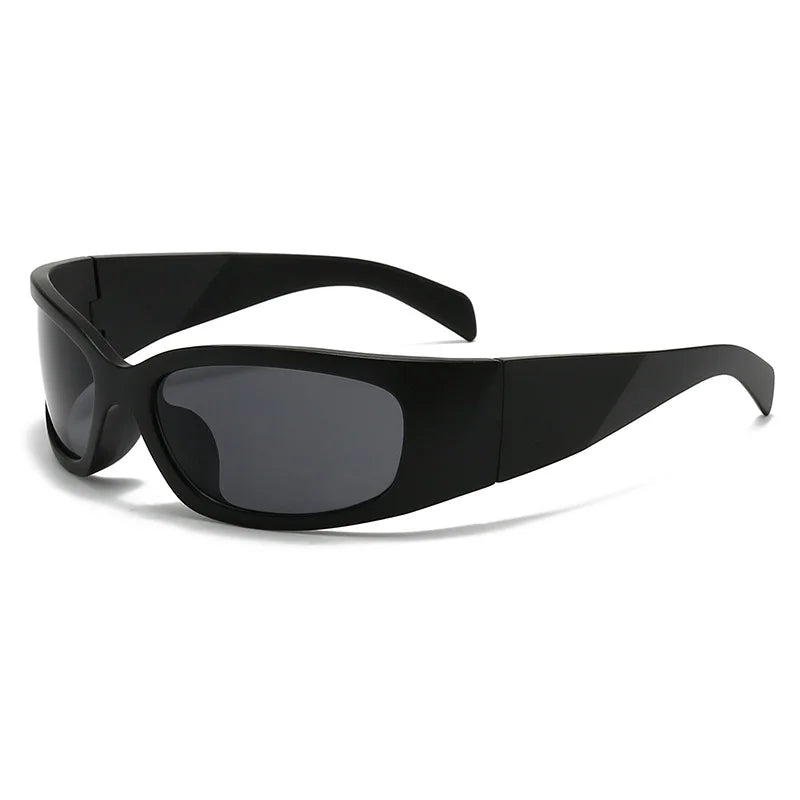 New Y2K Silver Sunglasses Out Future Sense Of Technology Hot Girls Net Red Sun Glasses Women Glasses Trendy Men UV Eyewear
