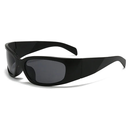 New Y2K Silver Sunglasses Out Future Sense Of Technology Hot Girls Net Red Sun Glasses Women Glasses Trendy Men UV Eyewear