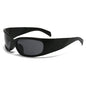 New Y2K Silver Sunglasses Out Future Sense Of Technology Hot Girls Net Red Sun Glasses Women Glasses Trendy Men UV Eyewear