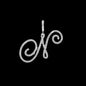 Fashion 26 Cursive Initial Letter Zircon Pendant Necklace For Women Shiny Crystal Alphabet Rope Chain Necklace Hip Hop Jewelry