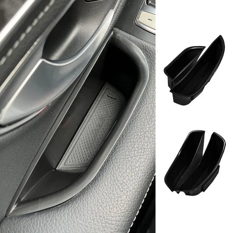 Car Door Handle Storage Box For Mercedes Benz C Class W205 2015-2021 GLC X253 C253 C205 2016-2022 LHD