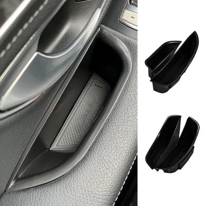 Car Door Handle Storage Box For Mercedes Benz C Class W205 2015-2021 GLC X253 C253 C205 2016-2022 LHD