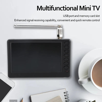 Digital Television LEADSTAR 5‑Inch Pocket Digital TV Portable FM ATV Bracket High‑Resolution Mini TV Multifunctional Mini TV