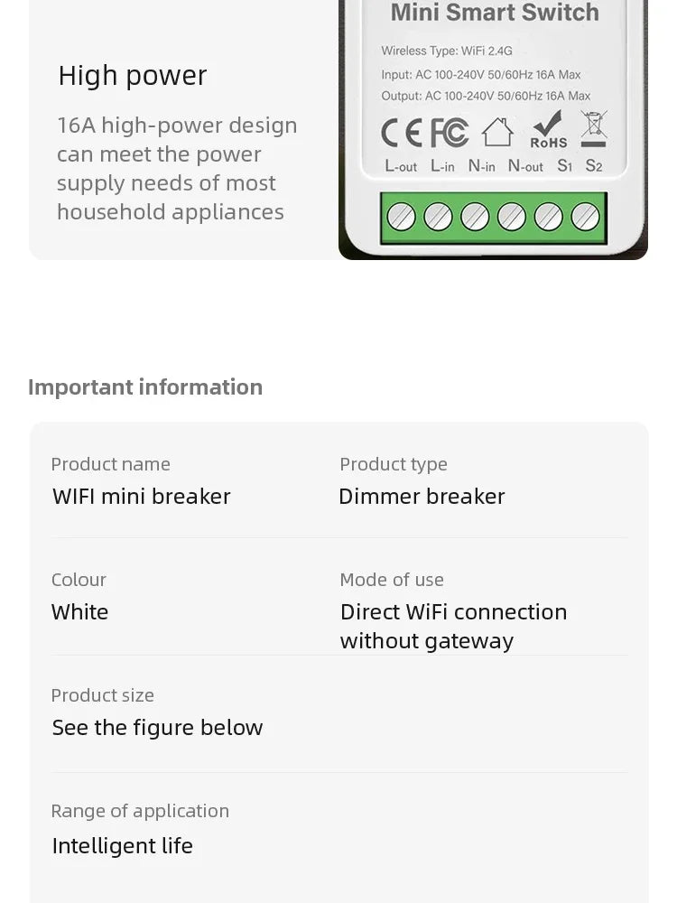 Smart Switch Module WiFi ZigBee Tuya Smart Life App Remote DIY Delay Support 2-way Control with Alexa Google Home Voice Control