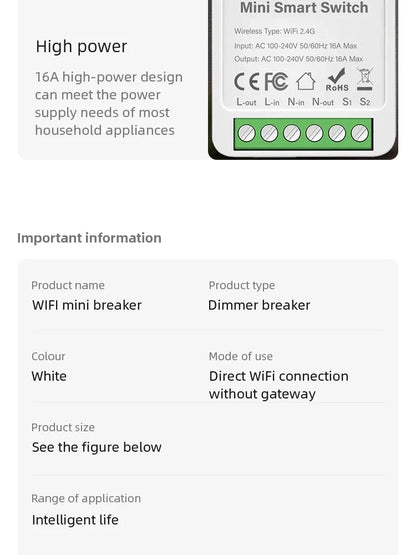 Smart Switch Module WiFi ZigBee Tuya Smart Life App Remote DIY Delay Support 2-way Control with Alexa Google Home Voice Control