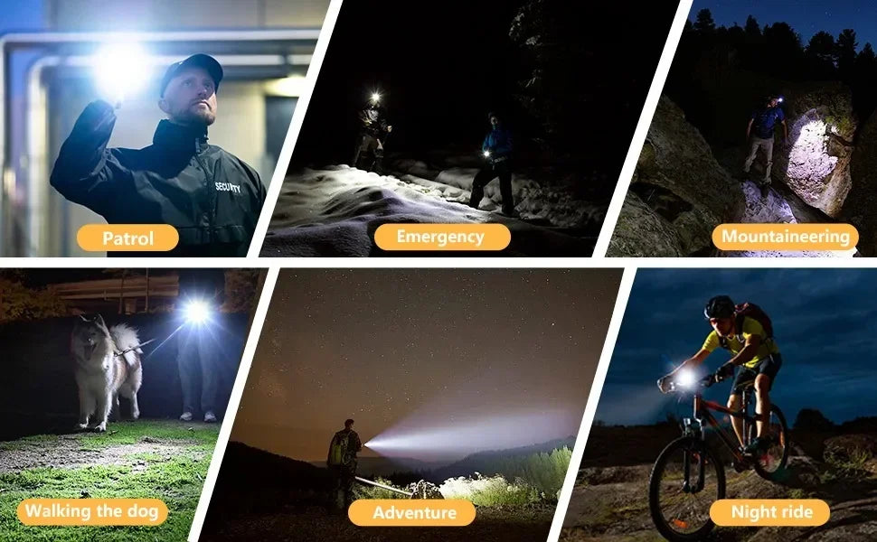 Portable LED Work Light Clip On Hat Light, Mini USB Rechargeable EDC Flashlight for Fishing Home Emergency Camping Headlamp