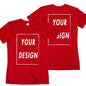 Bestseller Custom T-Shirt: Design Your Own Front & Back | Premium Unisex Tee for Couples, Teams & Events