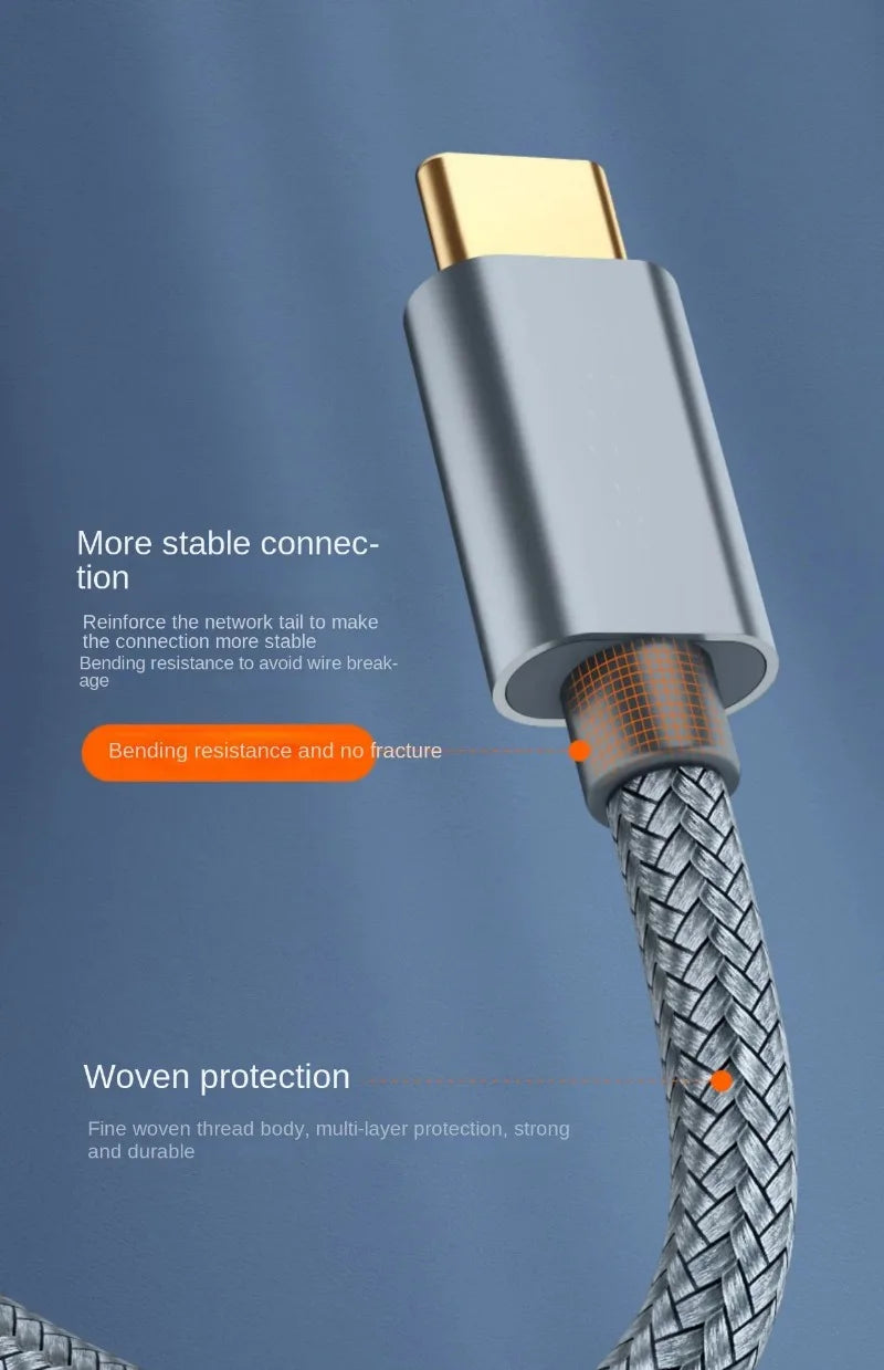 USB C To USB B 2.0 Printer Cable Braided Printer Scanner for Epson HP Canon Brother MacBook Pro Samsung MIDI Controlle Cable