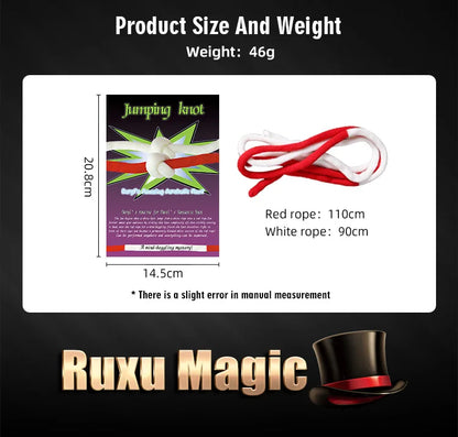 cotton hand-woven soft rope Acrobatic Knot By Daryl Jumping Knot Of Pakistan Carrick-Bend  Rope Stage Magic Tricks Gimmick Ind