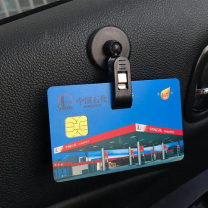1 Pair Car Interior Window Clip Mount Black Suction Cap Clip Plastic Sucker Removable Holder For Sunshade Curtain Towel Ticket