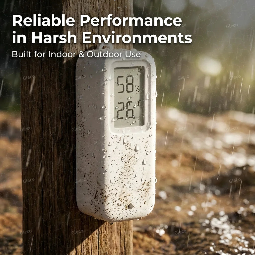 Waterproof Zigbee Smart Thermometer Hygrometer No/With Digital Display Tuya Temperature Humidity Sensor For Outdoor Greenhouse