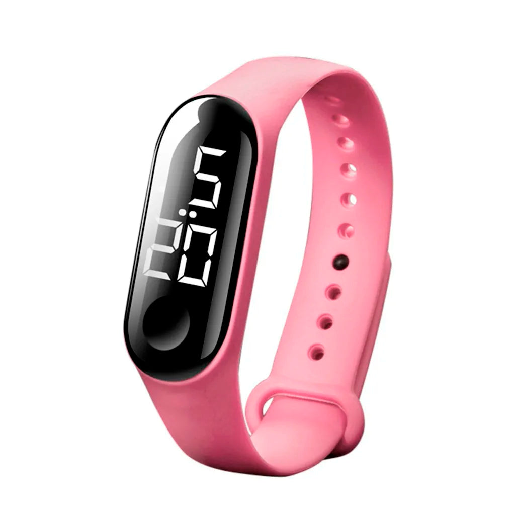 Man Woman LED Electronic Sport Watch Luminous Sensor LED Student Adult Couple Electronic Watch With Shell Adjustment Watch