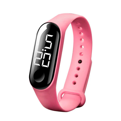 Man Woman LED Electronic Sport Watch Luminous Sensor LED Student Adult Couple Electronic Watch With Shell Adjustment Watch