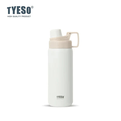 Tyeso 600ML Water Bottle With Eye Sticker Insulated Leak-Proof Fitness Flask Vacuum Flasks for Sport for Outdoor Workouts Travel