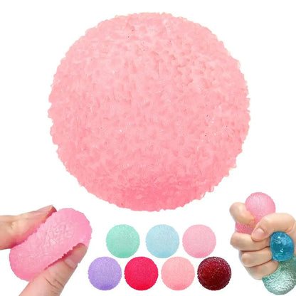 2.8in Handcrafted Bayberry Shapeable Stress Ball - Non-Rebound Squishy Toy, ASMR Slushy Feel, Anti-Stress Fidget