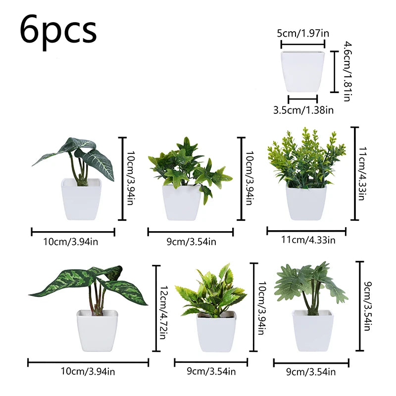 1SET Simulation Plant Potted Plant, Suitable For Commercial Office Counter, Living Room, Study, Courtyard, Home Decoration