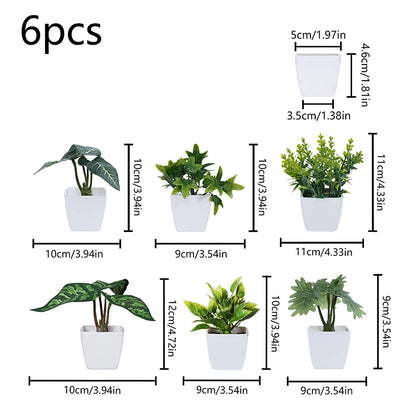 1SET Simulation Plant Potted Plant, Suitable For Commercial Office Counter, Living Room, Study, Courtyard, Home Decoration