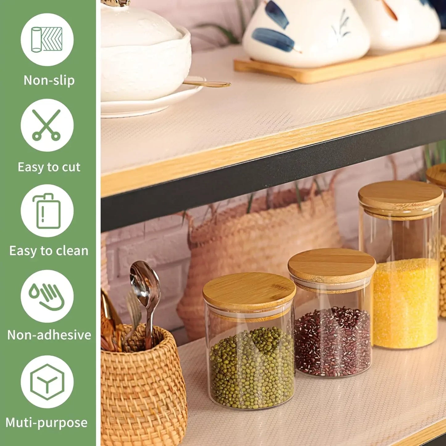 EVA Kitchen Cabinet Shelf Cover Liners Non Adhesive Table Drawer Mat Waterproof Closet Plastic Paper Anti Dirty Oil-proof Mat