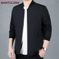 Spring Autumn Men's Jacket Thin Casual Business Jacket Men Office Dress Coat Man Social Jackets for Men Outerwear Black M-XXXL