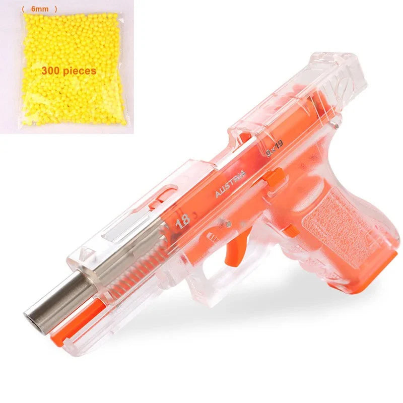 G18 Manual Bb Bullet Launcher - Realistic Design With Spare Magazine, Perfect For Outdoor Team Games