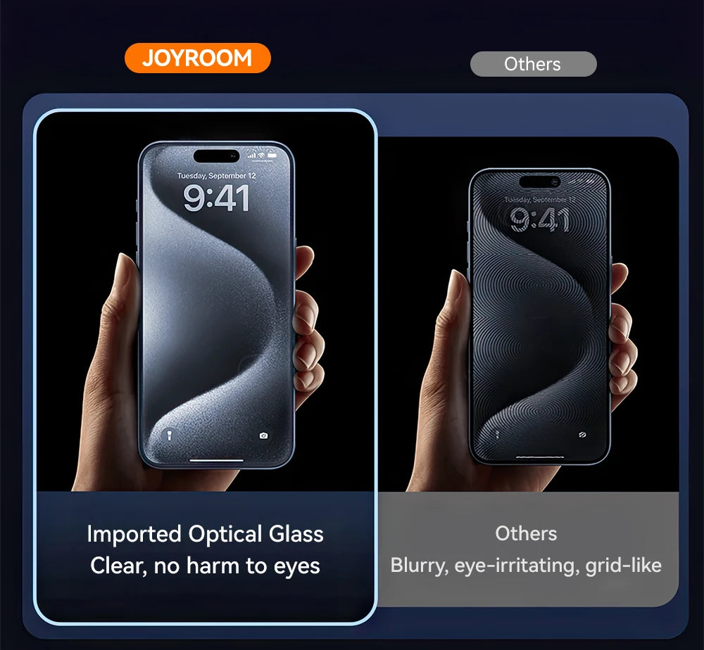 Joyroom 1/2 sztuki Do iPhone'a 17 Pro Max Szkło Antyszpiegowskie Ochronne Szkło Prywatyzujące Do iPhone'a 17 Pro 17 Air Szkło Hartowane