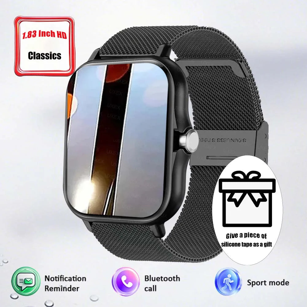 Classic New Smart Watch for Men Women Gift Full Touch Screen Sport Fitness Watch Bluetooth Call Digital Smartwatch Multifunction