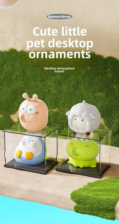 Cute Animal Spitting Bubbles Squish Squeeze Toy Anxiety Stress Relief Sensory Antistress Toys for Adults Birthday Christmas Gift