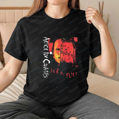 Men's T-shirts and Tank Tops. Comfortable Short-sleeved Shirts for Both Men and Women By Alice in Chains, Suitable for Summer.