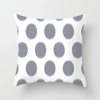 European Gray Pillowcase Geometric Pillow Cover Sofa Cushion Cover Garden Throw Pillows Hotel Outdoor Cushions car Chair 45X45cm