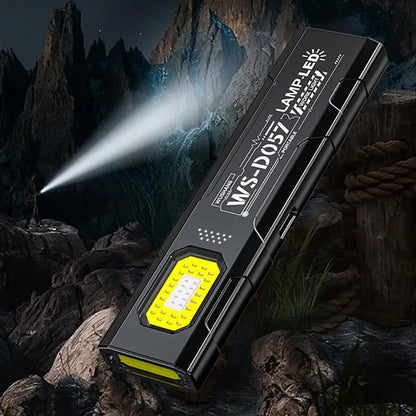 Keychain Flashlight USB-C Rechargeable 400mAh 550 Lumens Multifunctional Lighting Durable Mini Auto Repair Hat Clip Work Light