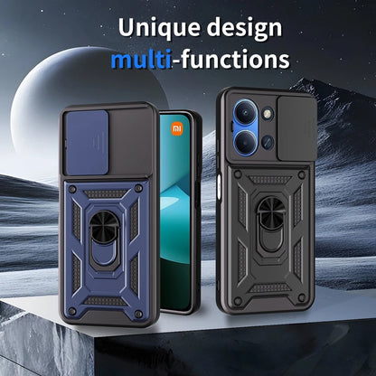 For Xiaomi Redmi 15C 4G 171mm Case Magnetic Holder Ring Armor Shockproof Cases For Redmy 15C 15 C Redmi15C Lens Protector Cover