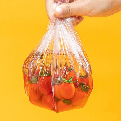 Plastikowe woreczki na żywność, spożywcze, do przechowywania świeżości, przezroczyste opakowania, wielokrotnego użytku, do kuchni, jednorazowe, kolorowe, przylegające 2030