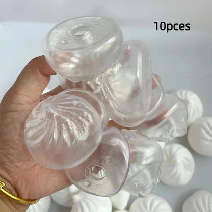 Dumpling Stress Ball Shell DIY Kit 1/5/10Pcs Stress Relief Toy Home Travel Decor For All Ages