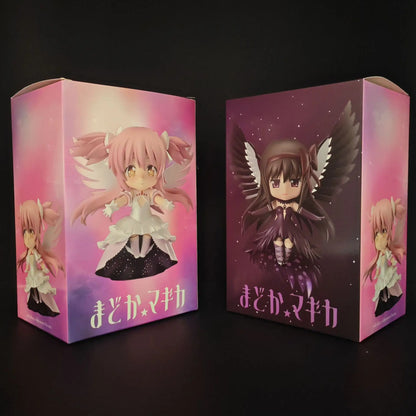 Chibi Puella Magi Madoka Magica Anime Figure Kaname Madoka Akemi Homura Pvc Model Collectible Desktop Decoration For Anime Fans