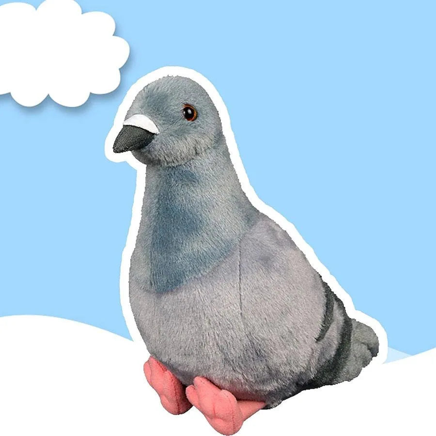 20cm Kawaii Simulated Gray Pigeon Plush Toy Cute Soft Stuffed Animals Plush Dove Bird Doll Collection Model Gifts Home Décor